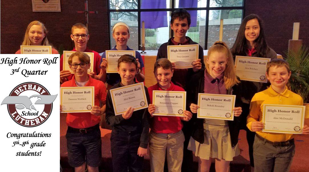 Congratulations to these... - Bethany Lutheran School