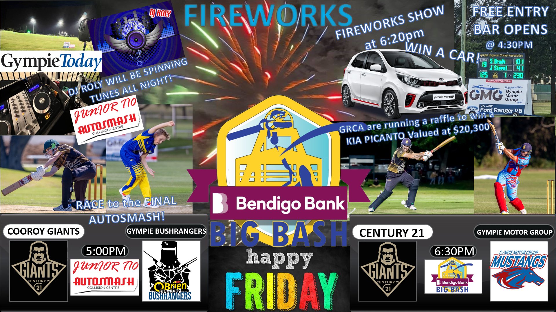 THESE FIXTURES... - Gympie Regional Cricket Association Inc