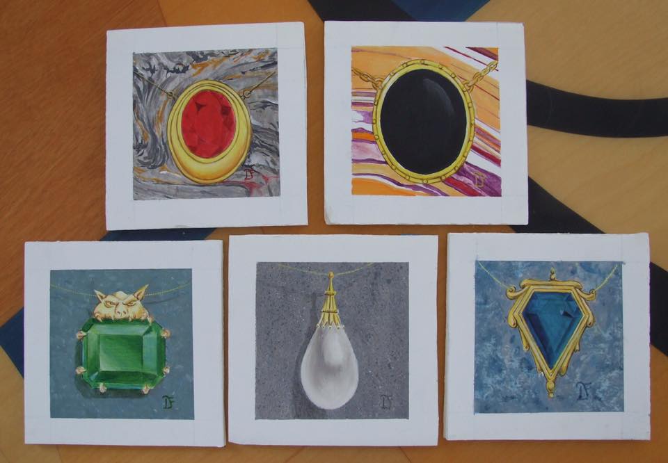 Dan Frazier's art for Mox Jet and Forcefield
