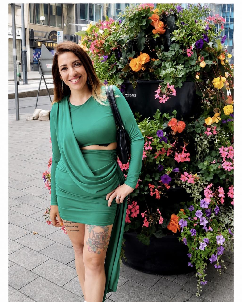 charlotte green dresses wears room12 dress mermaid silhouette dress
