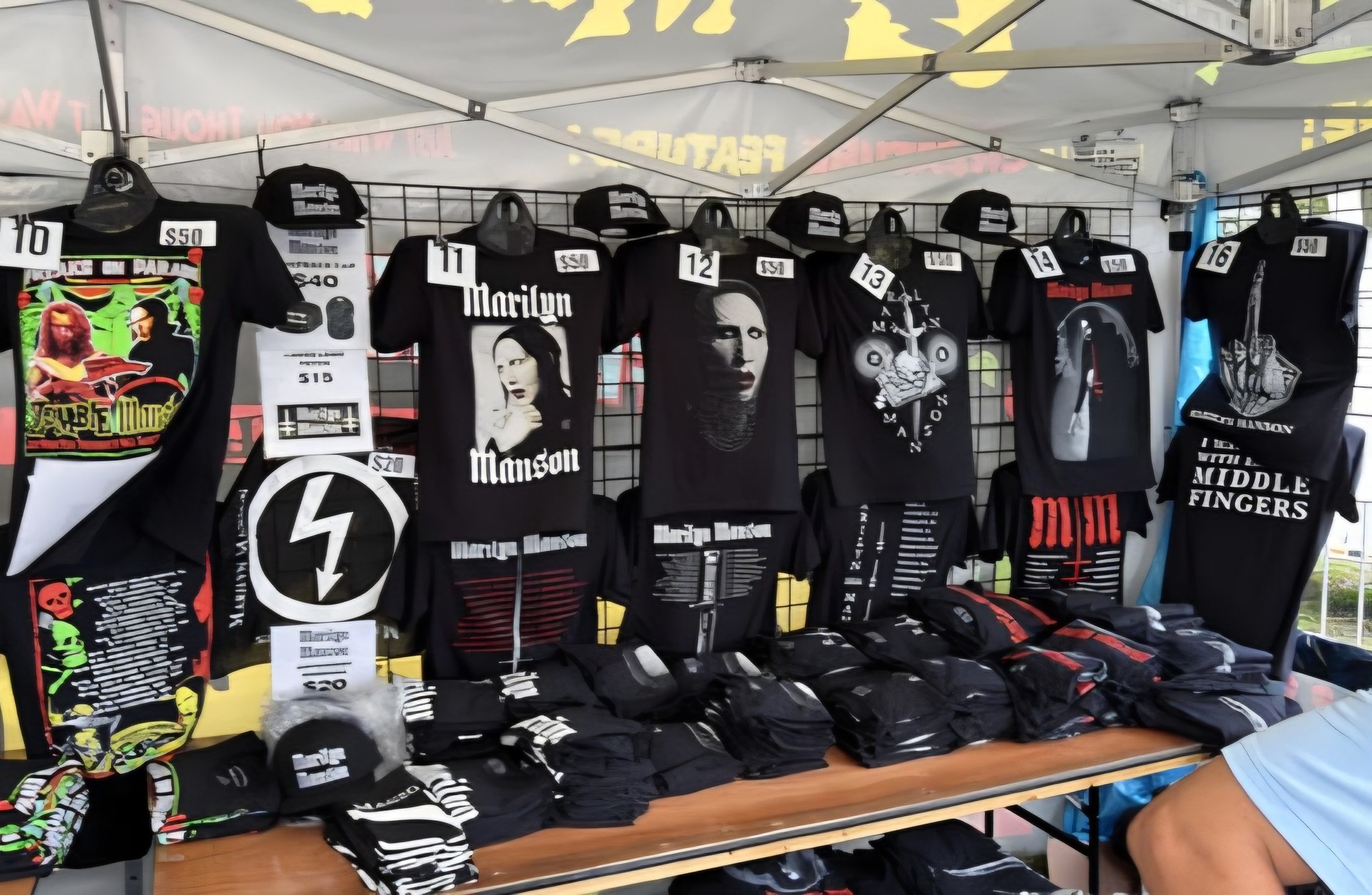First look at the new Marilyn Manson merch available at the Rob