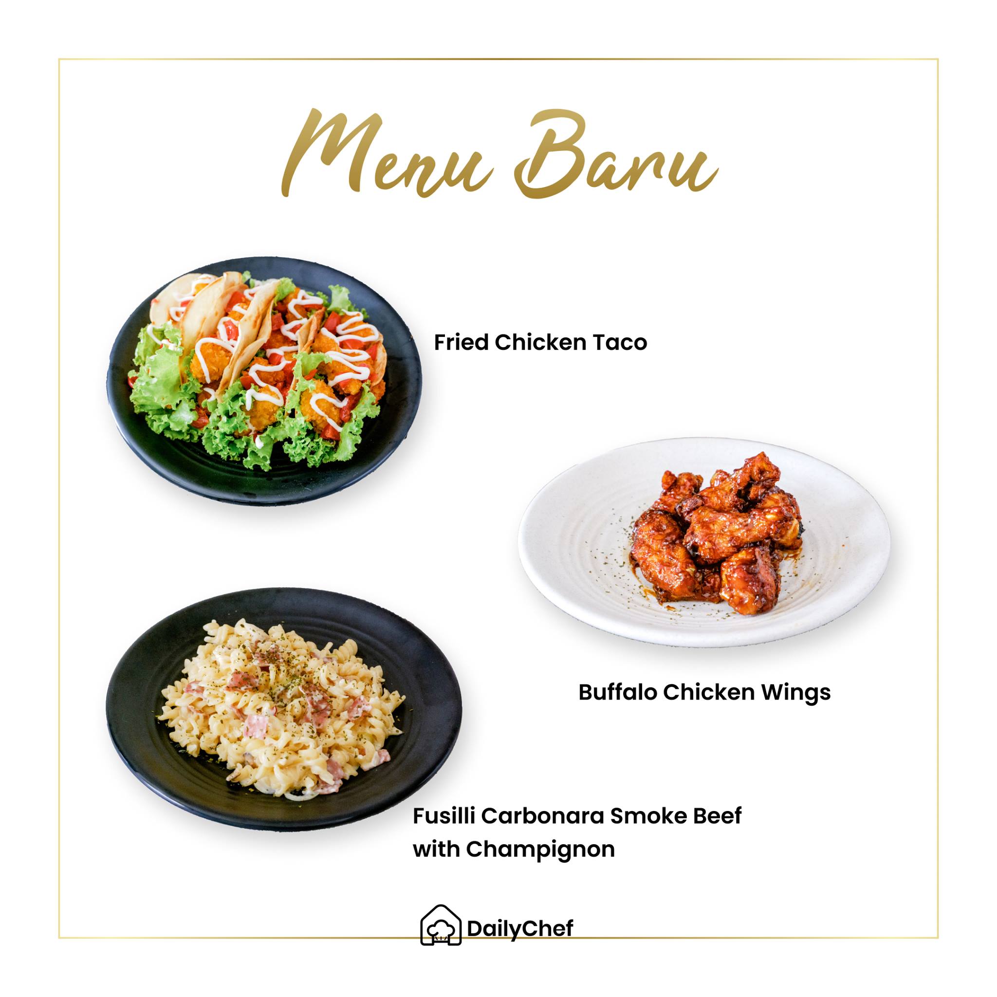 Daily Chef - Menu Baru hadir kembali di Daily Chef! 3 menu...