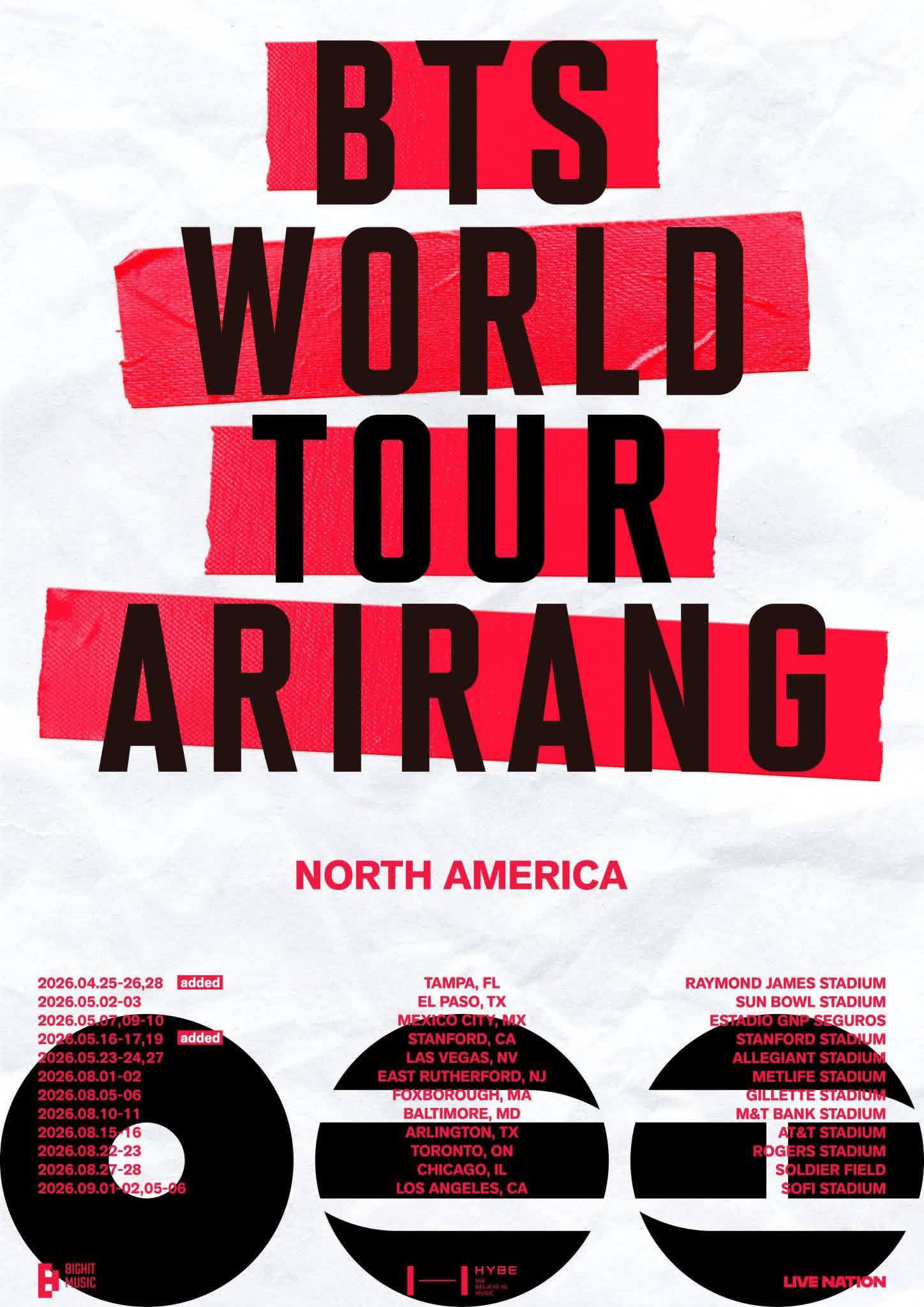 BTS WORLD TOUR NEW YORK ジントレカ BTS world tour additional dates announced
