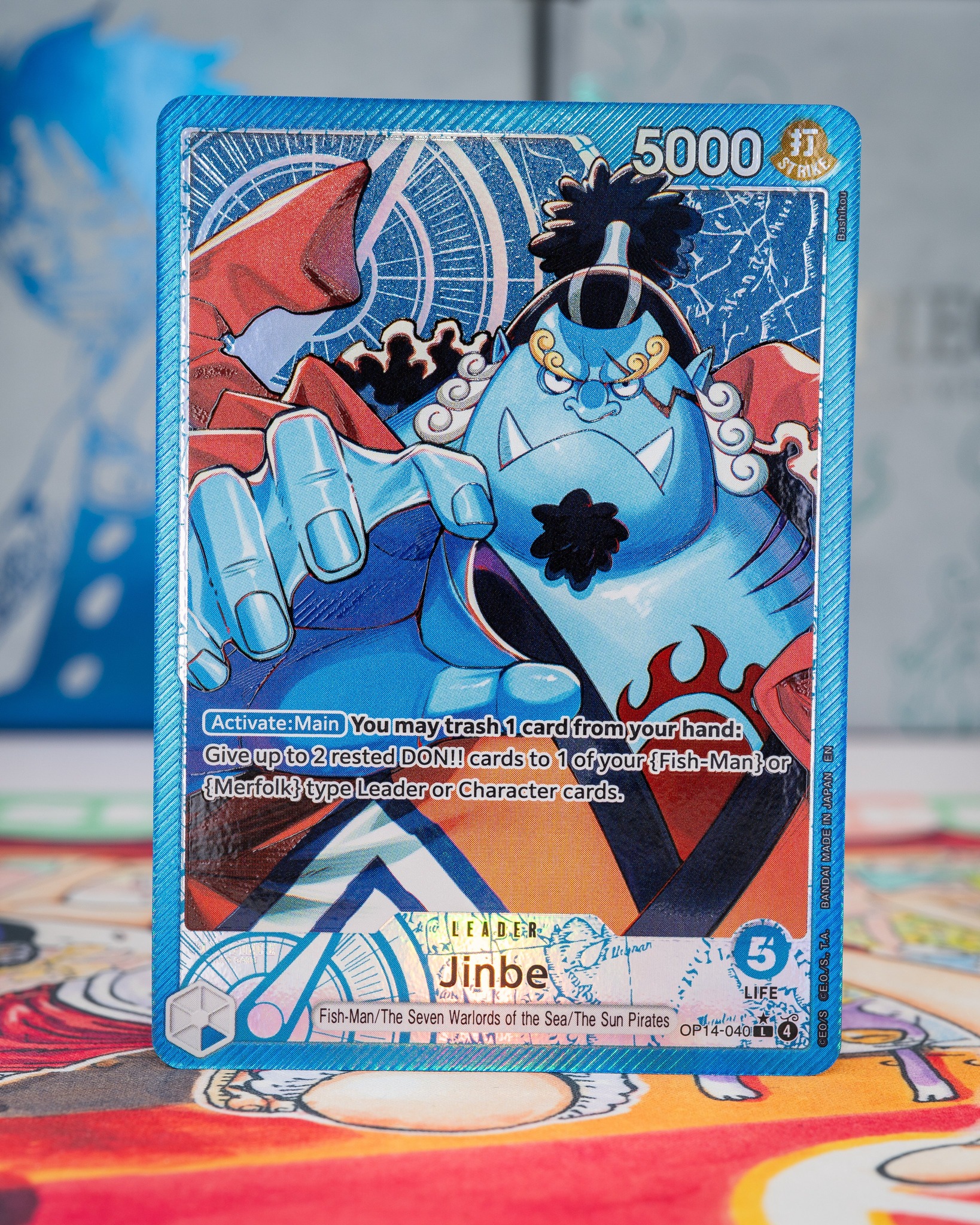 one piece card game jinbe (045) (Parallel) - 500 Years in the Future [SUPER RARE] may change up until release date as information is updated Jinbe (045) - 500 Years