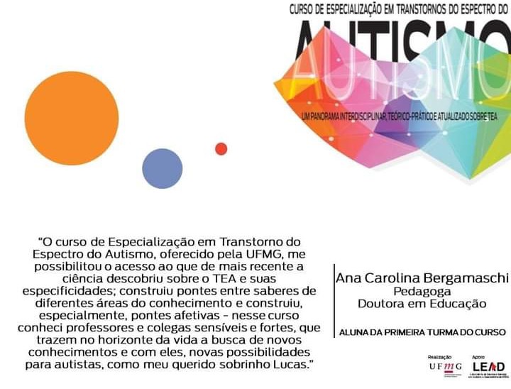 Especialização em Transtornos do Espectro do Autismo