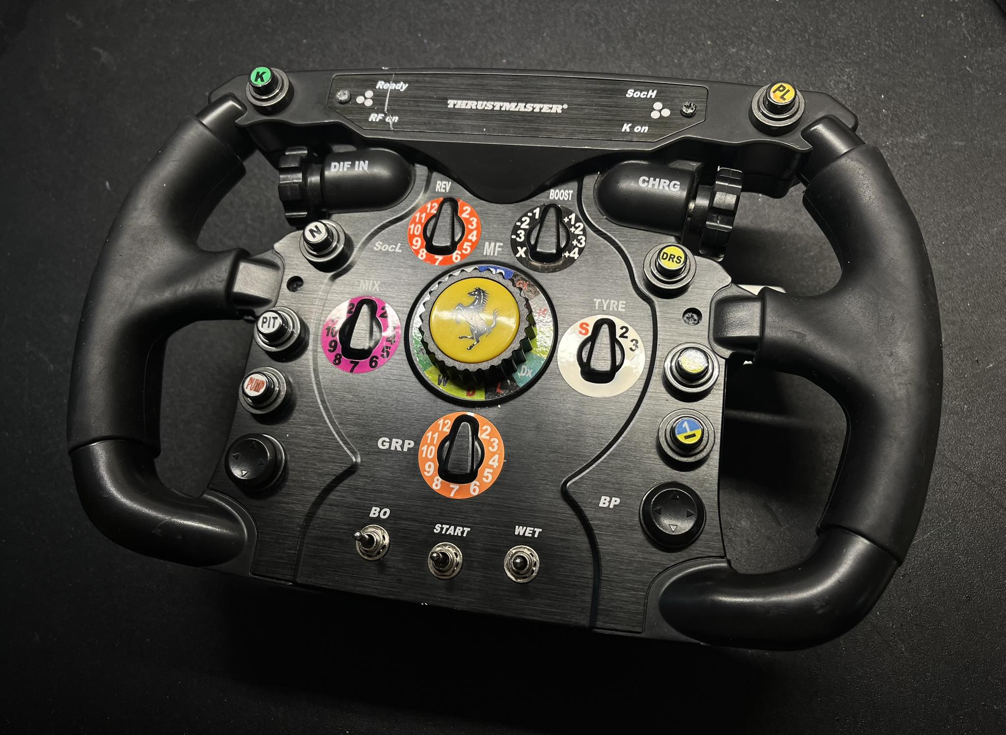 Replacement grips for Ferrari F1 add on wheel?
