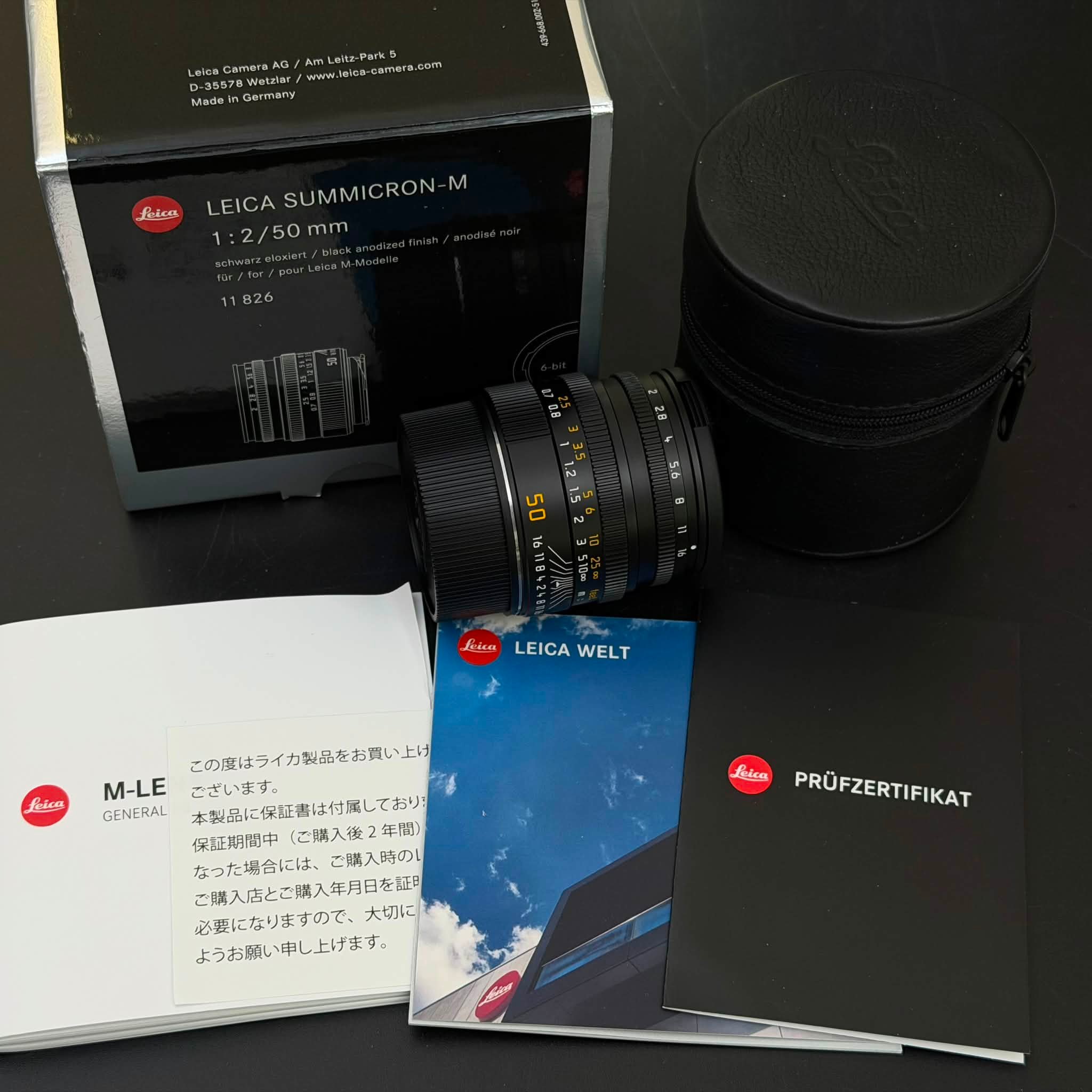 Leica M 50mm f/2 SUMMICRON-M 6-Bit v5 SN48xx NMIB US$1580