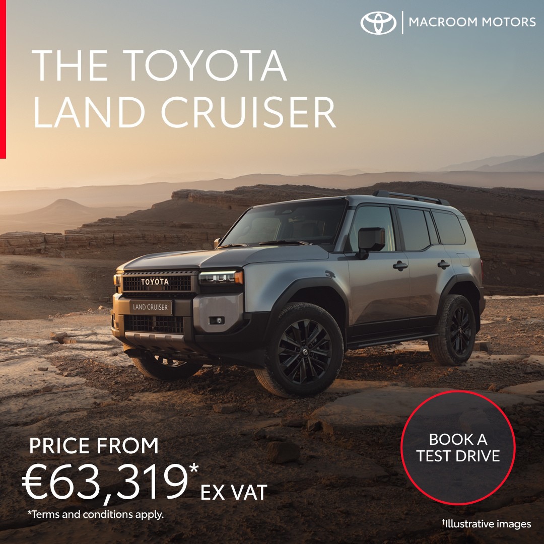 Experience the Toyota Land Cruiser at Macroom Motors. Discover