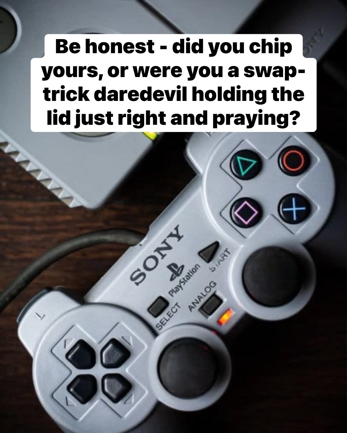 Disc swap (the “swap trick”) worked without any hardware