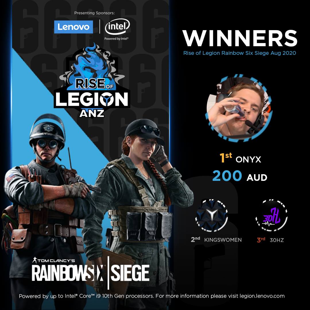 Lenovo Legion - Congratulations to today's Rise of Legion...