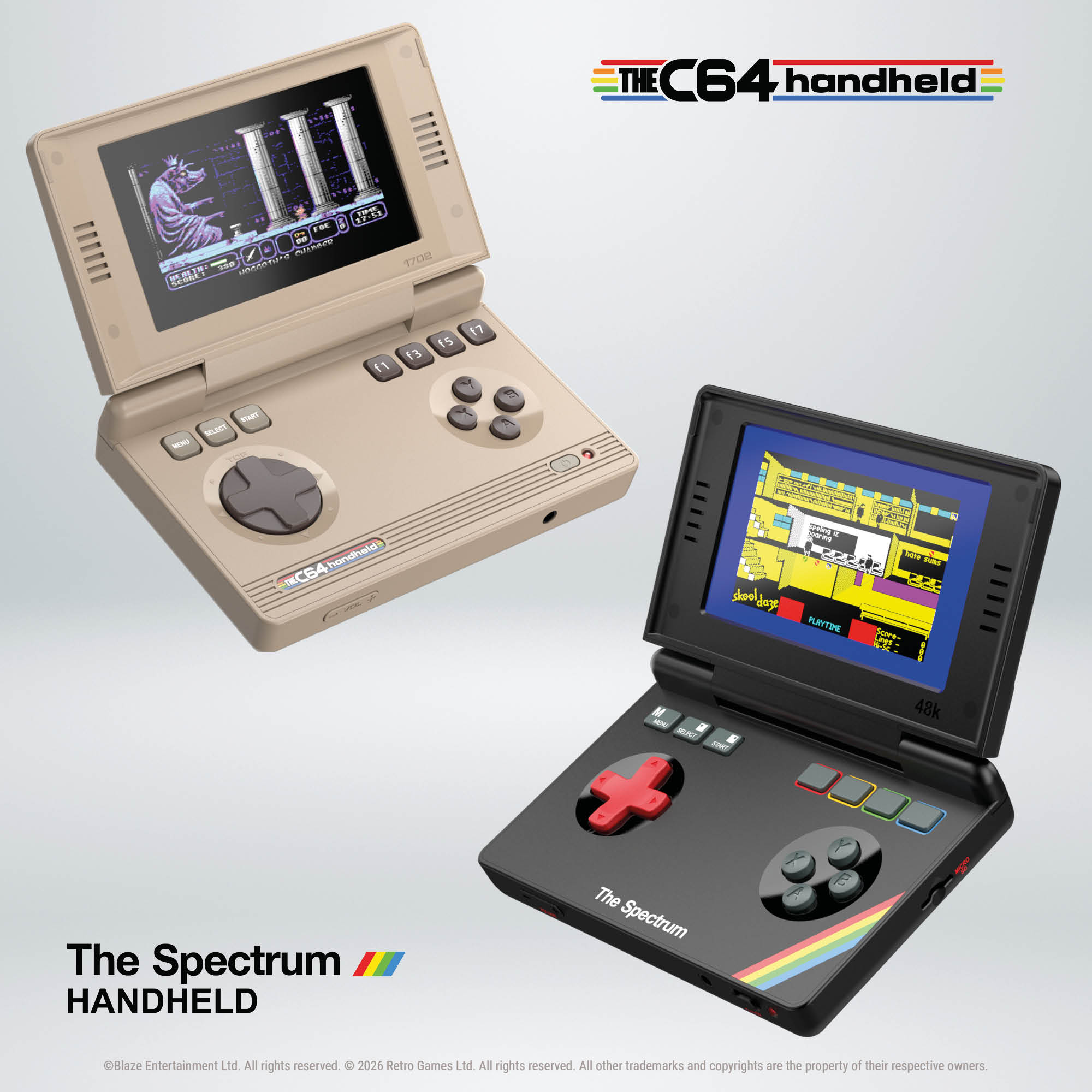 THEC64 Handheld and The Spectrum Handheld - portable retro gaming