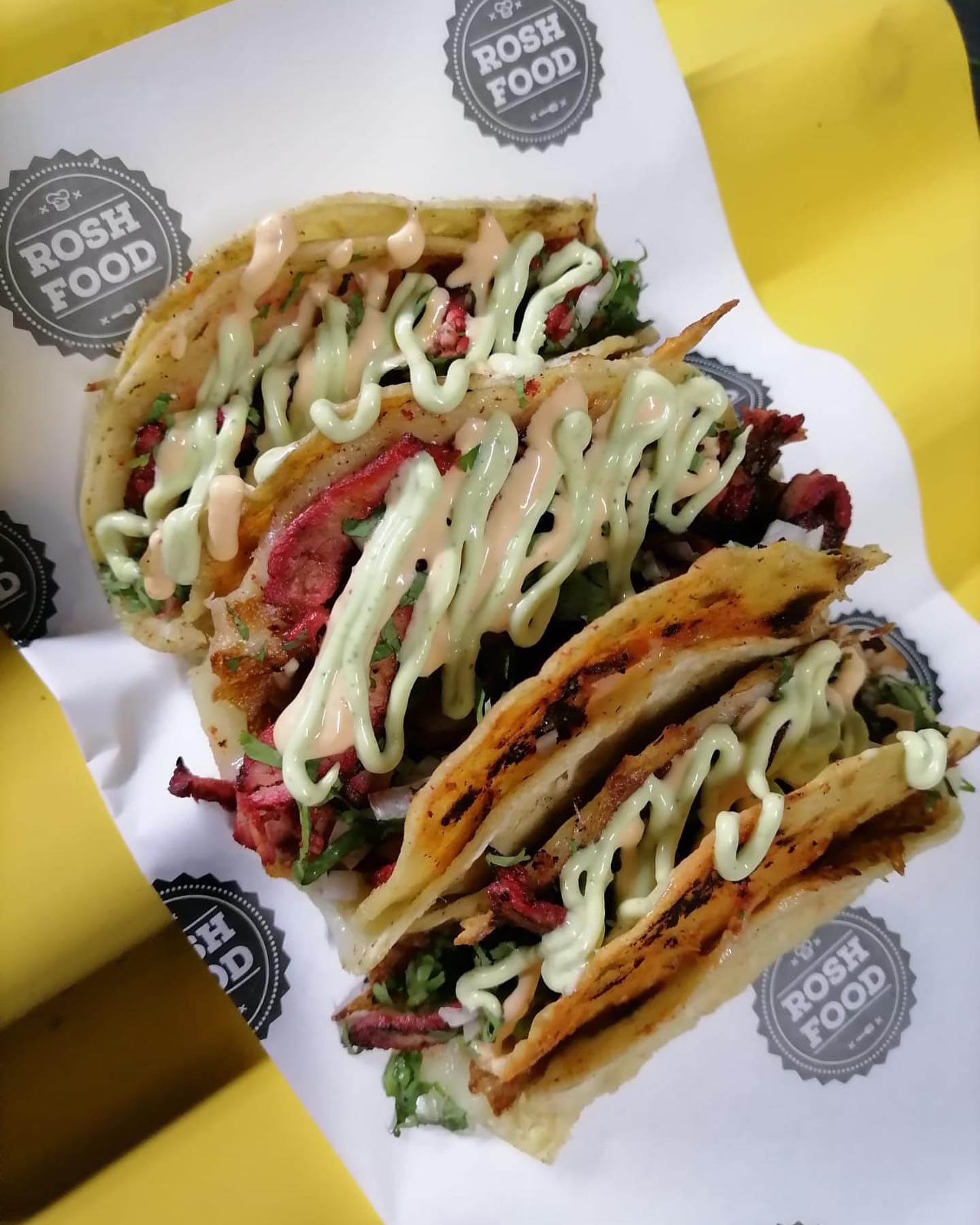 Rosh Food - ️TRIPLETA DE TACOS AL PASTOR CON QUESO ️... | Facebook