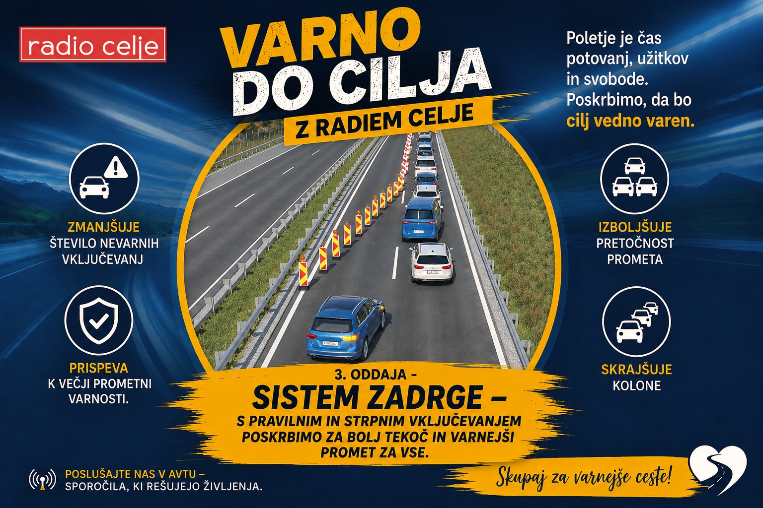 🚗 NAJPREJ TI, POTEM JAZ. 🚗 Poleti je na slovenskih avtocestah zaradi d