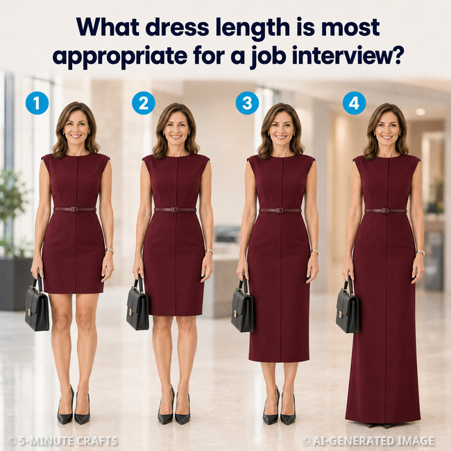 best formal dress for interview A good outfit should look professional without feeling too formal. Which length gives the first impression? strapless ruffle maxi dress