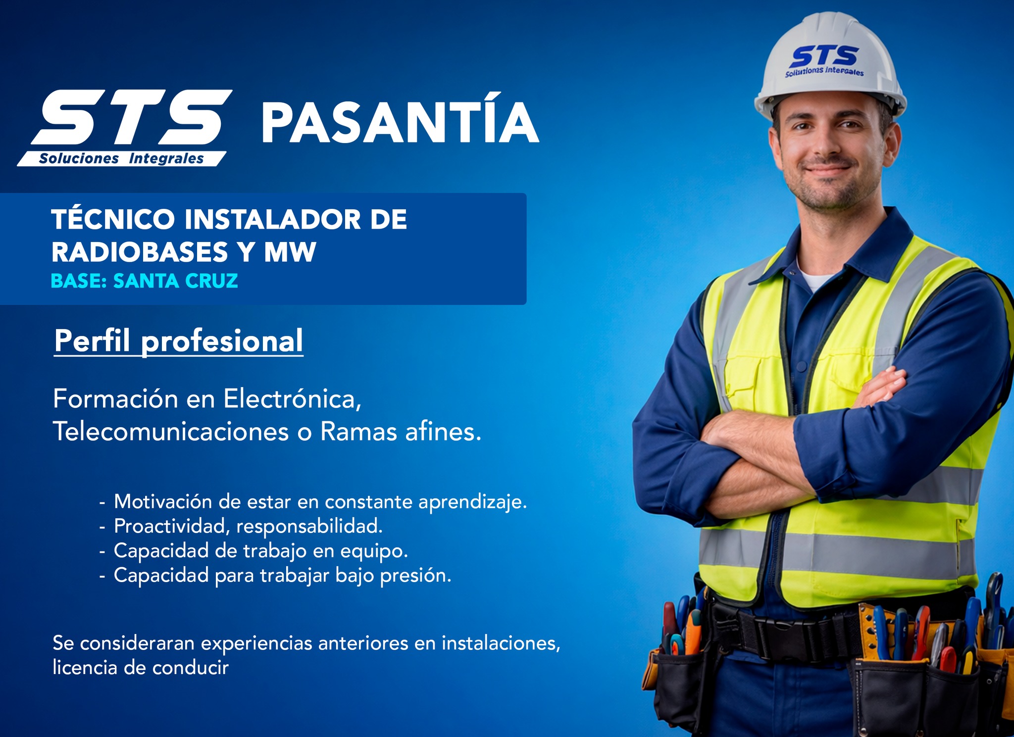 STS - Convocatoria de PASANTÍA en SANTA CRUZ en GESTIÓN de ...
