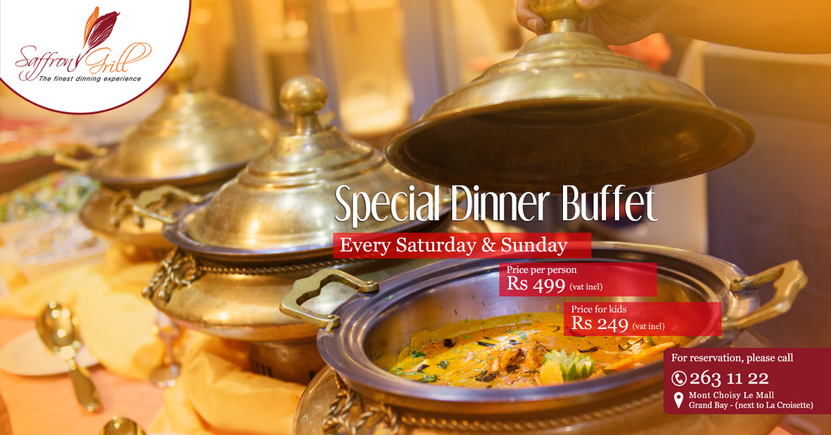 Saffron grill - OUR WEEKEND SPL DINNER BUFFET* {SATURDAY