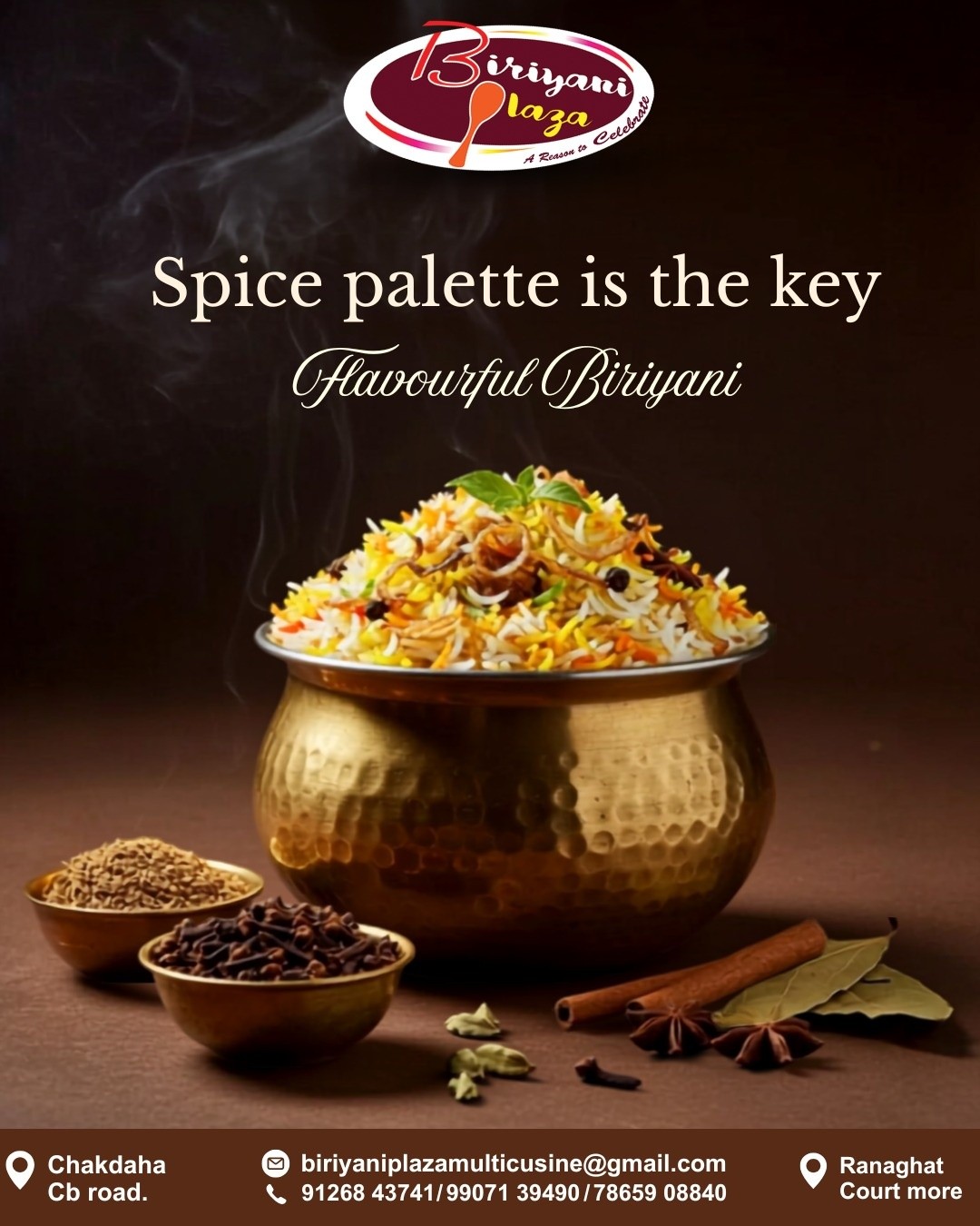 サムシングさん Biriyani Plaza in Chakdaha serves authentic biriyani with perfect
