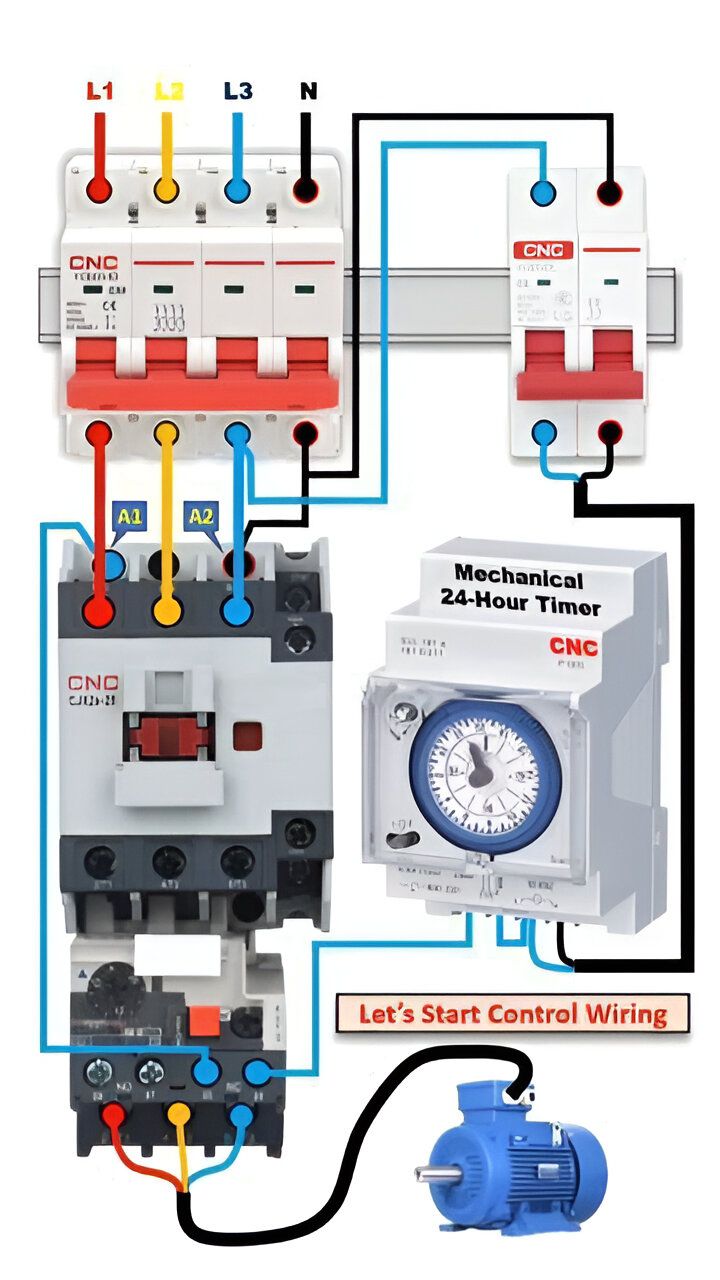 ELECTRICAL Engineer USA CoMMuNiTy | Automatic Motor Control with Timer ...