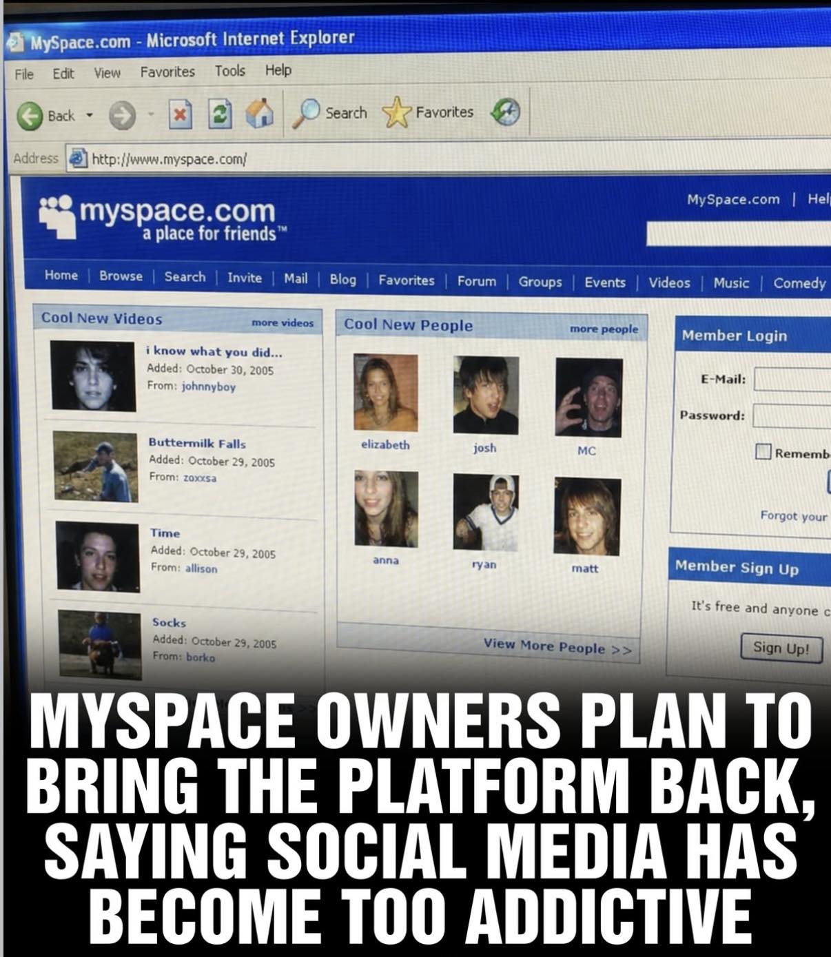 Oh snap!!! MySpace might be coming back!!!! This is the perfect