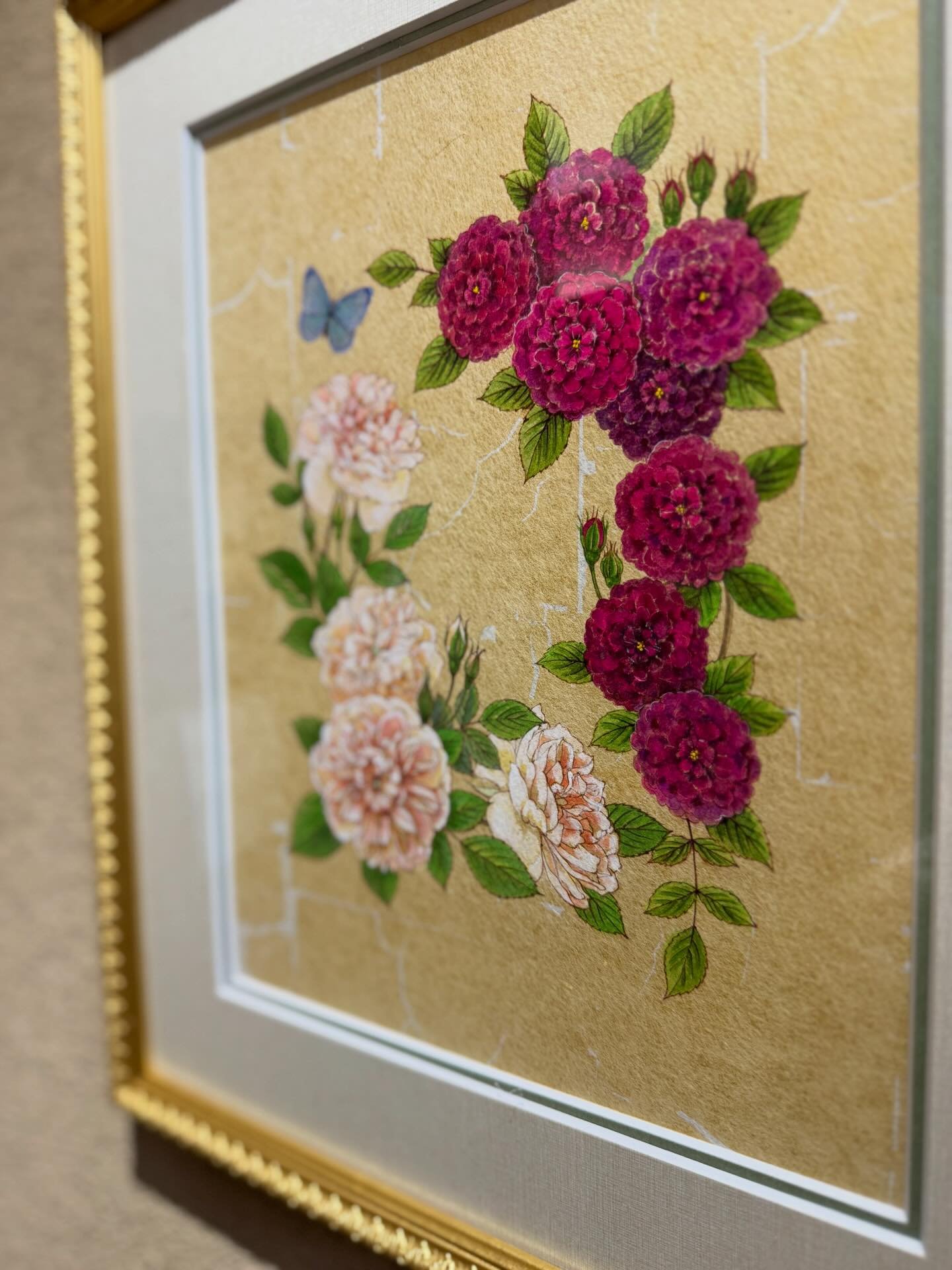 只今、花遊庭 ここはな で開催いただいている 内藤マリナさんの個展