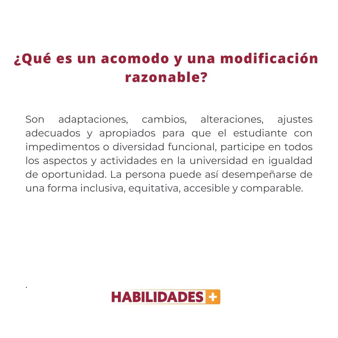 💡 ¿Qué es un acomodo y una... - Habilidades+ - Sagrado | Facebook