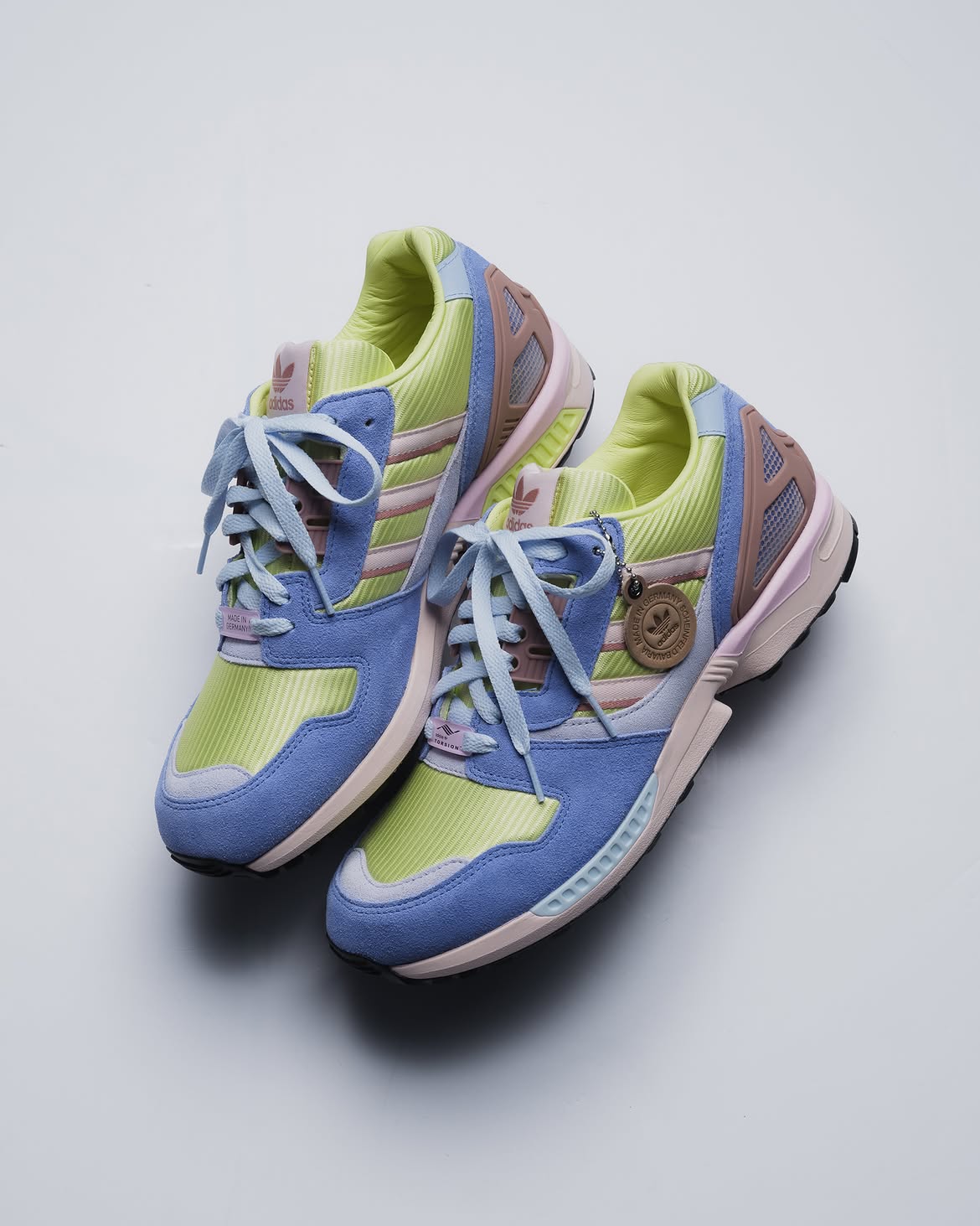 The adidas ZX 8000 Made in Germany “Lemon Blue” drops tonight at