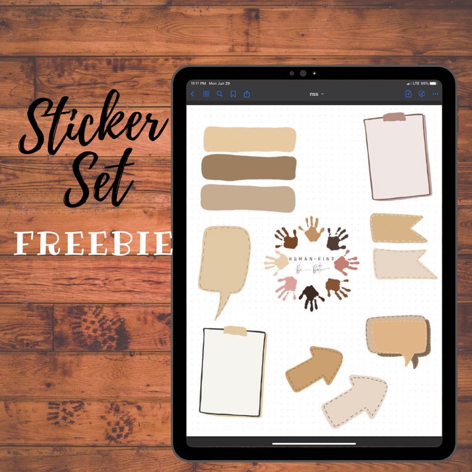 New freebie sticker set... - Planning the simple way