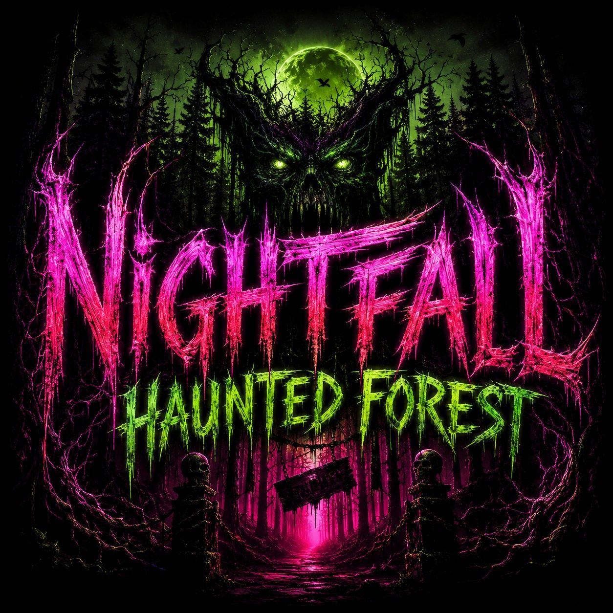 🖤🔦 NIGHTFALL HAUNTED FOREST PRESENTS: BLACKOUT NIGHT! 🔦🖤 For BLACKOUT ...