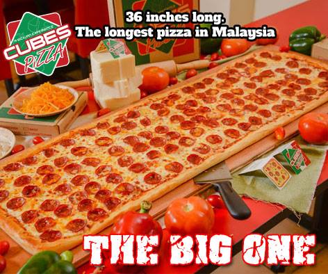 Cubes Pizza Malaysia When It Comes To Pizza Bigger Is Always Better For A Limited Time Enjoy Our 36 Inch 91 Centimeter Long Pizza For Only Rm 78 80 Visit Us At