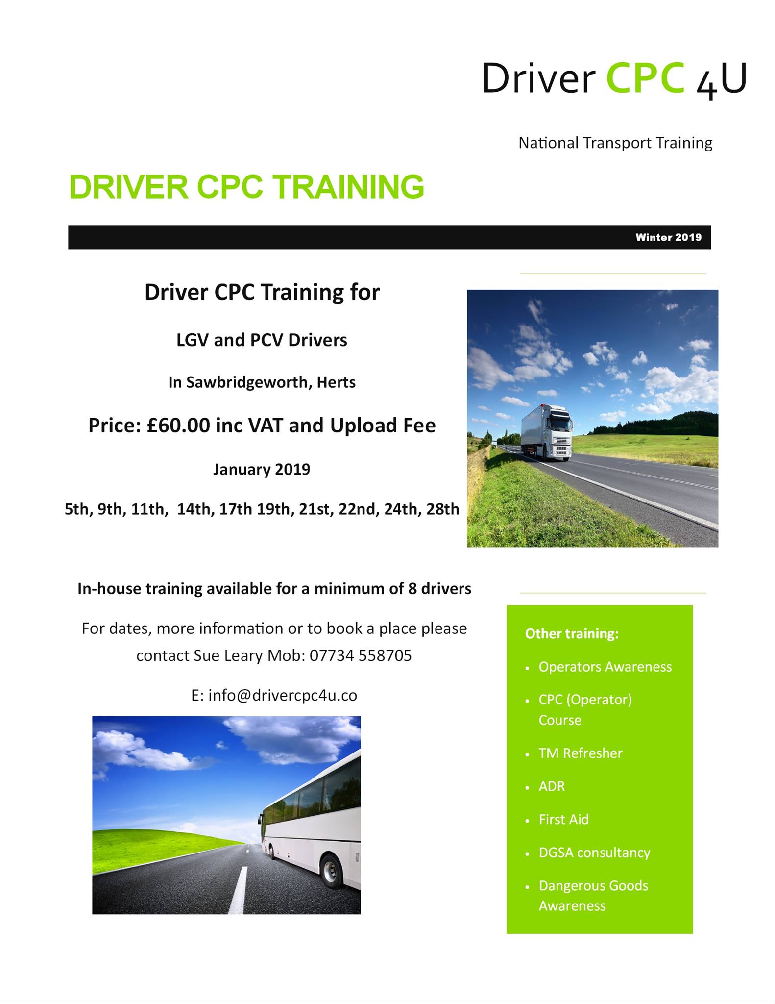 Driver CPC 4U - Driver CPC Training for LGV and PCV Drivers. Numerous ...