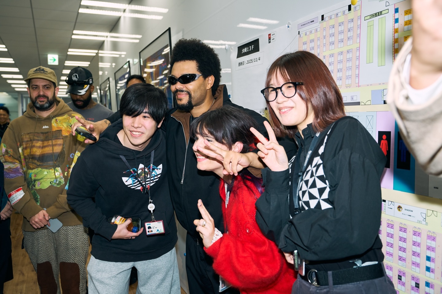 Tails' - 📸 Images of singer-songwriter The Weeknd visiting SEGA of ...