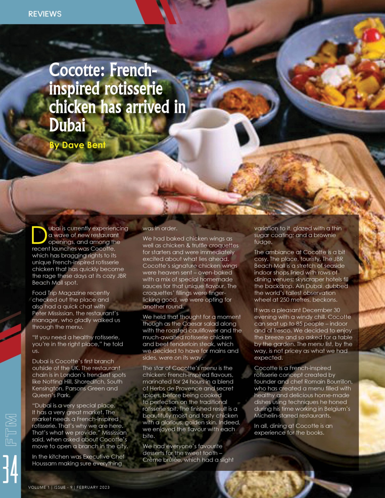 The star of Cocotte’s menu is the... - Filipino Institute