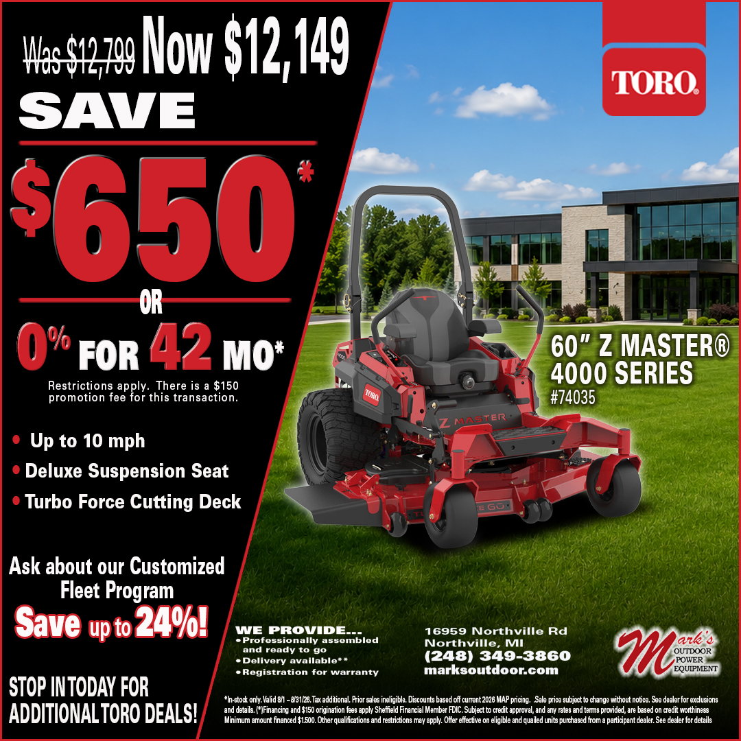 Toro lawn mowers on sale during Toro Days