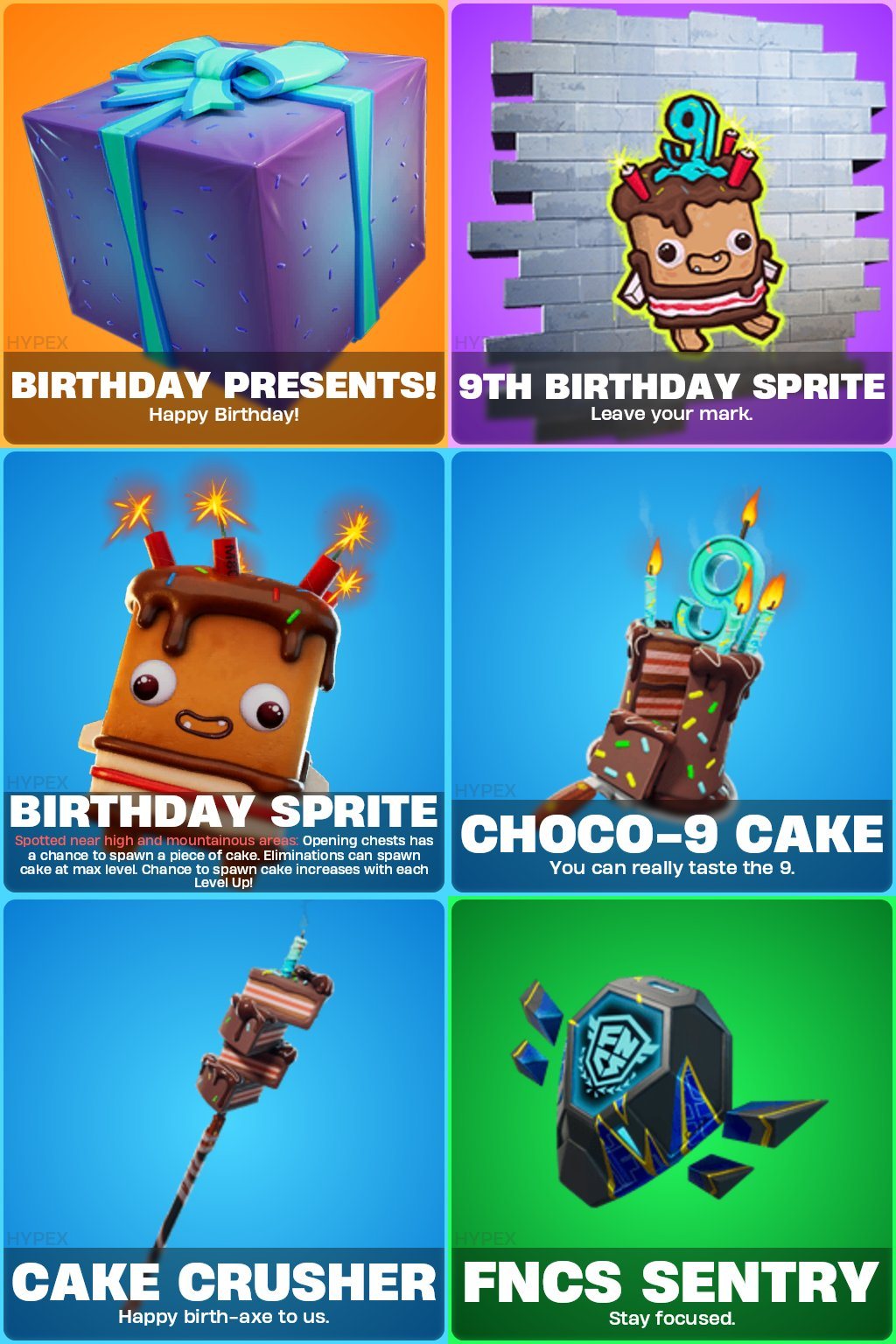 Fortnite's 9th birthday event starts tonight with rewards and quests