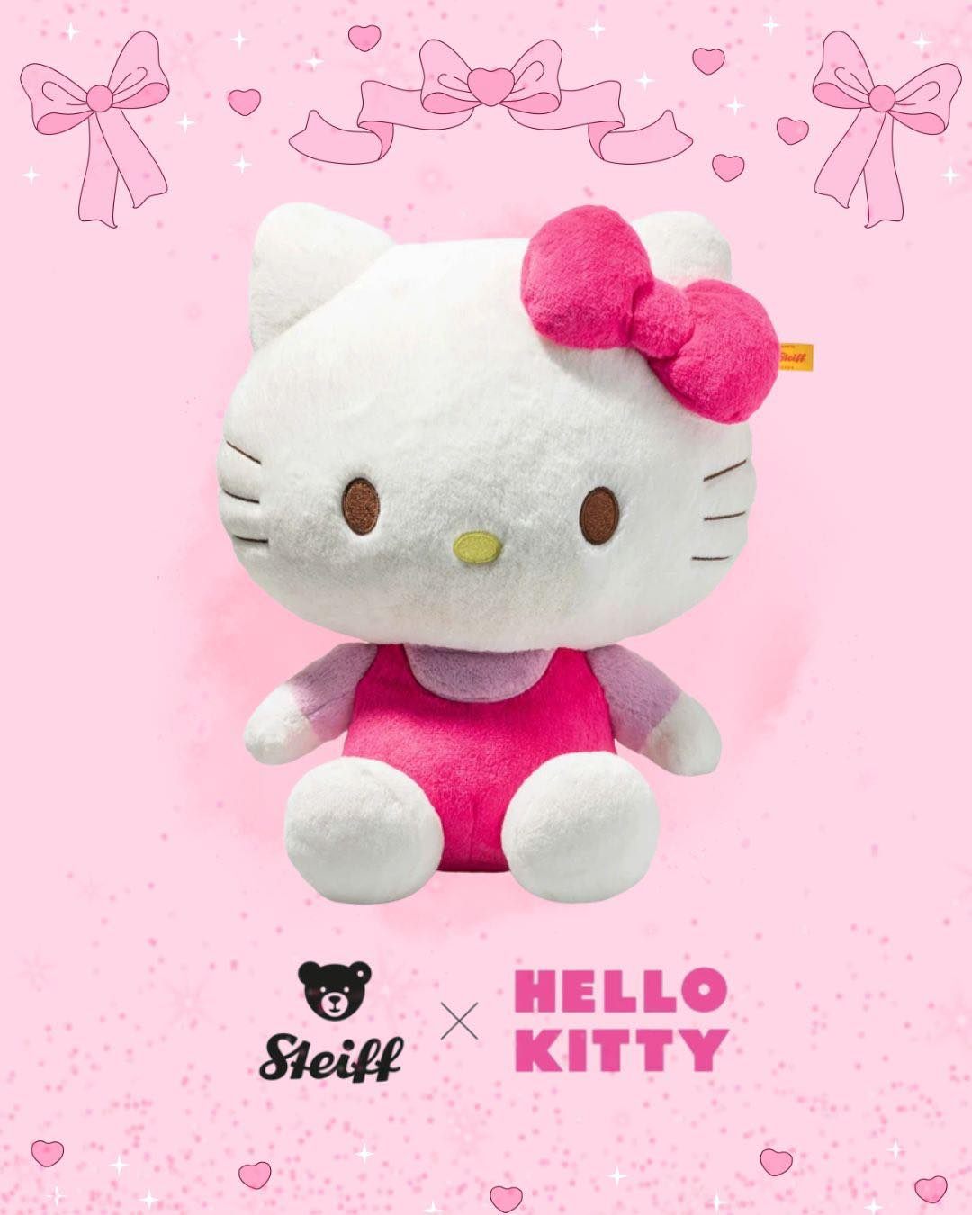Steiff x Hello Kitty 30cm plush toy now available