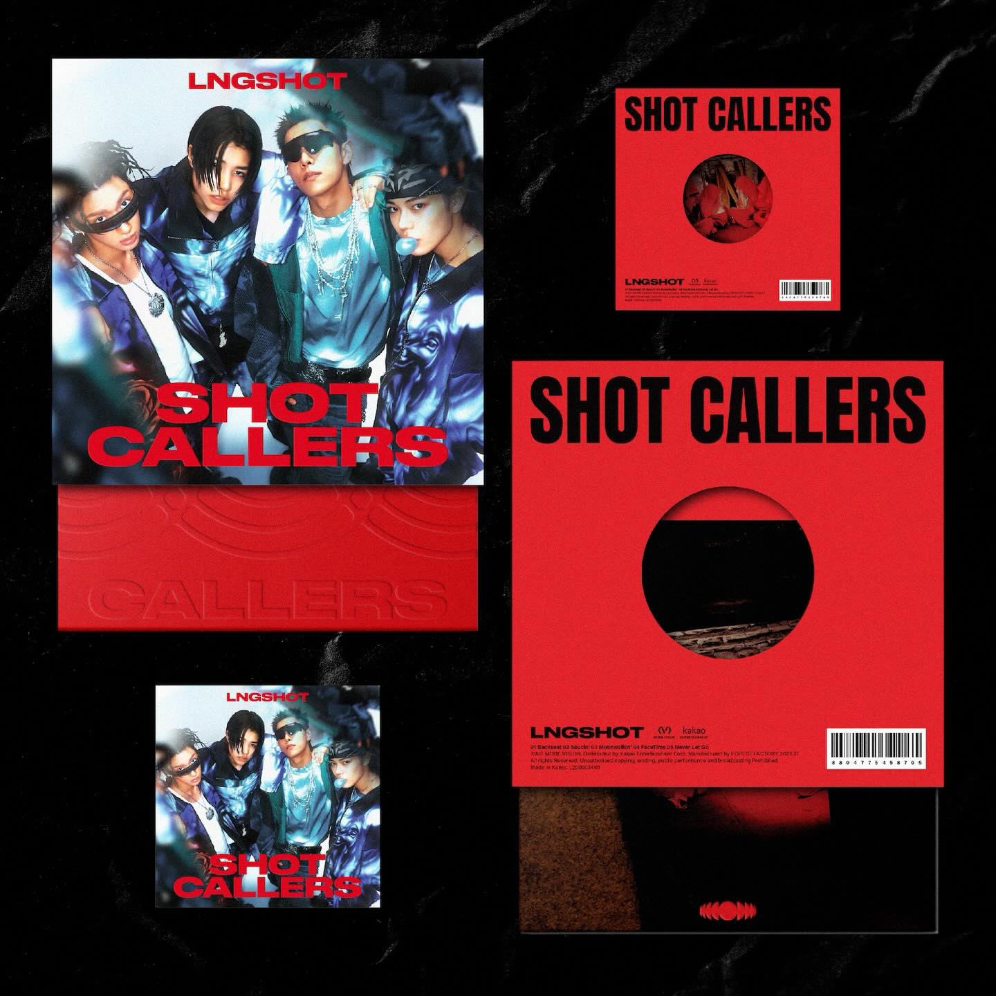LNGSHOT Debut EP Shot Callers Album Design #lngshot #롱샷