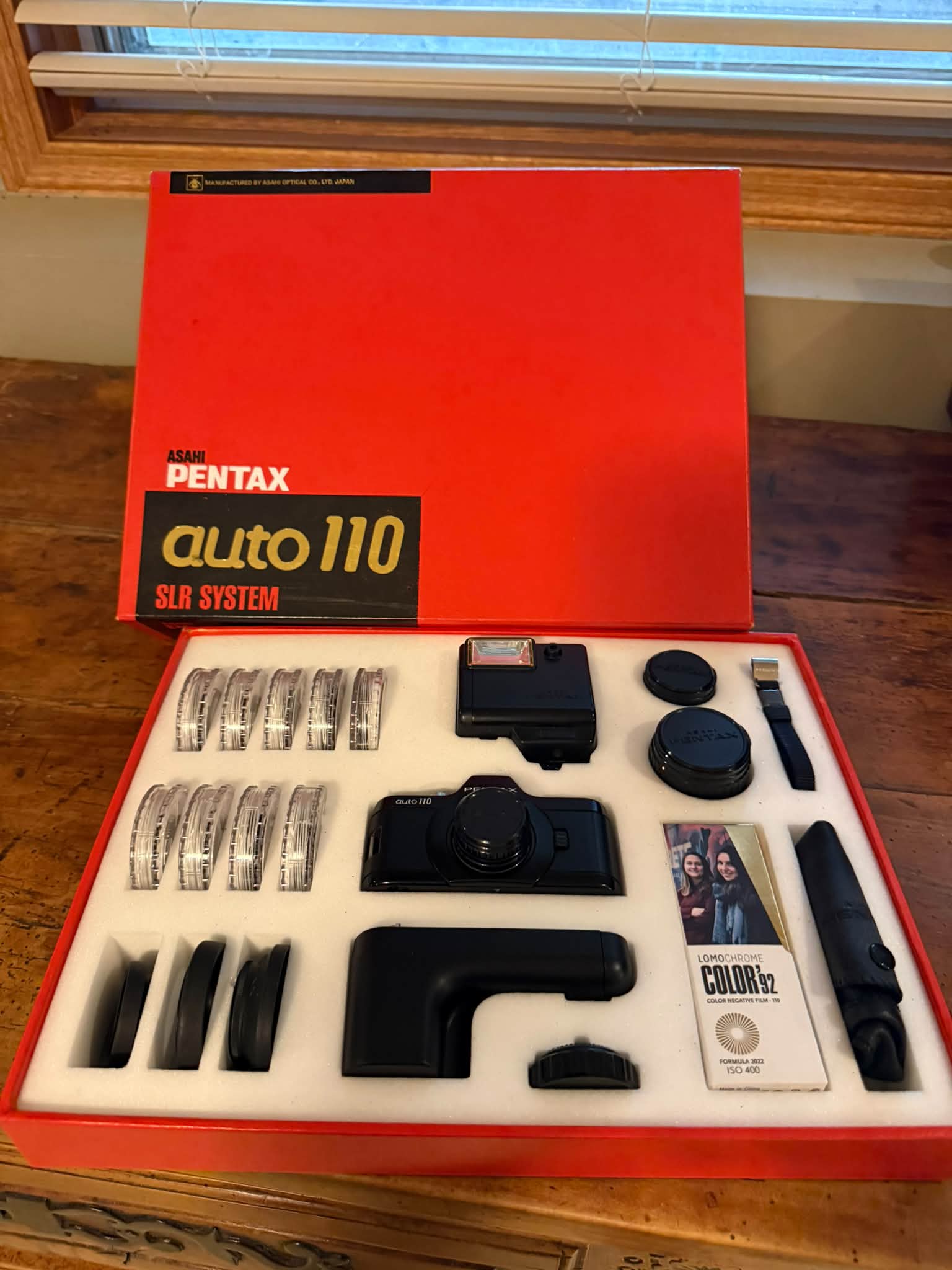 Pentax Auto-110 SLR camera kit review with Lomochrome film