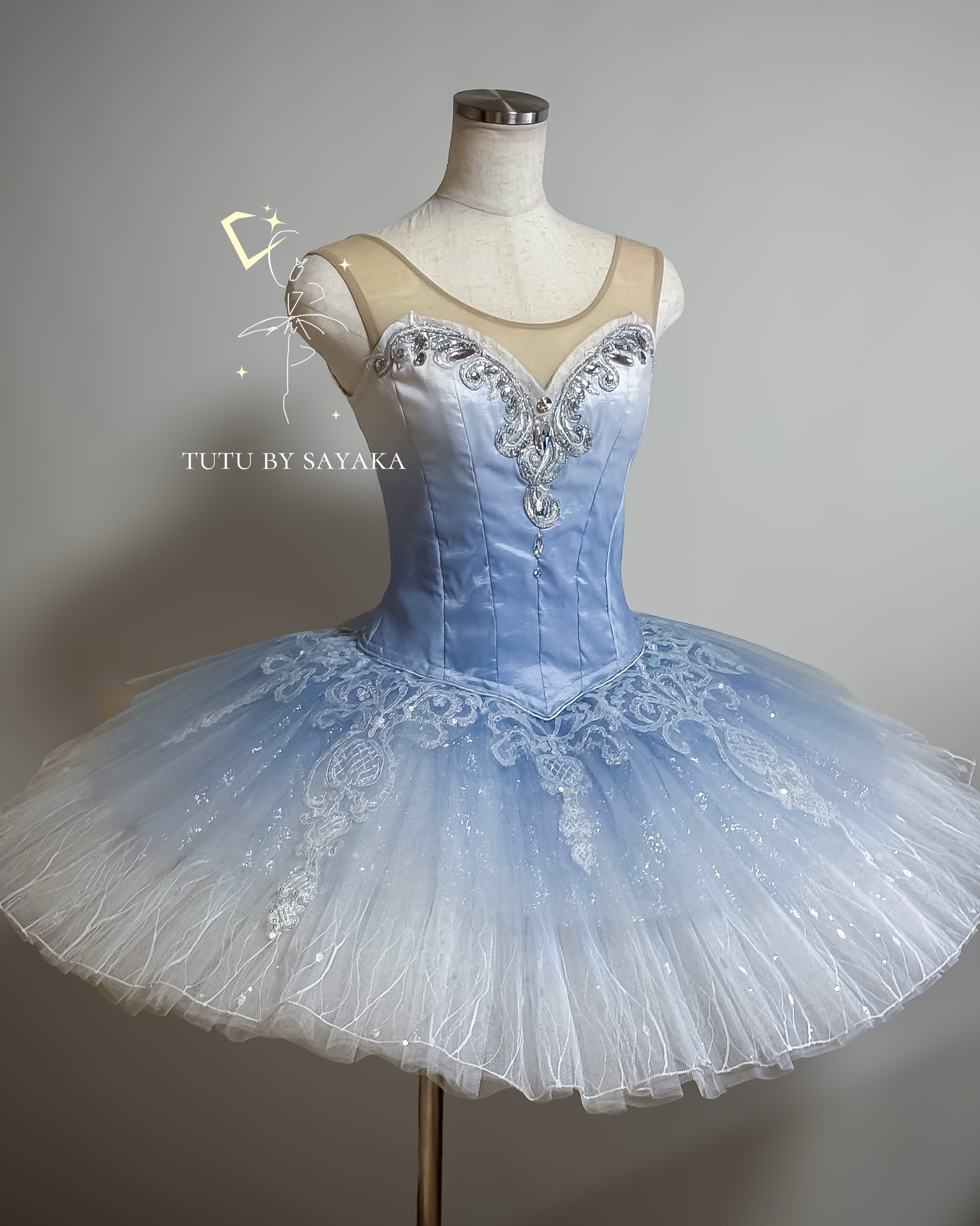 バレエチュチュ 優しさの精 衣装 青色 Tutu by Sayaka TutuBySayaka