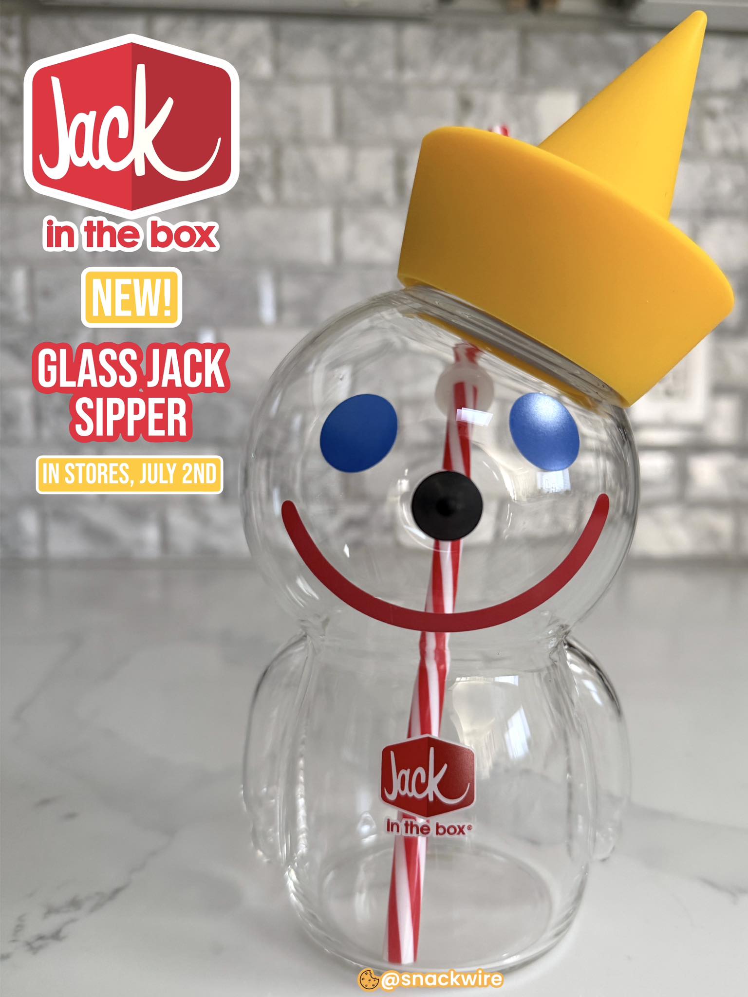 ジャック・イン・ザ・ボックス ― グラス・ジャック・シッパー New Jack in the Box Glass Jack Sipper is heading to participating