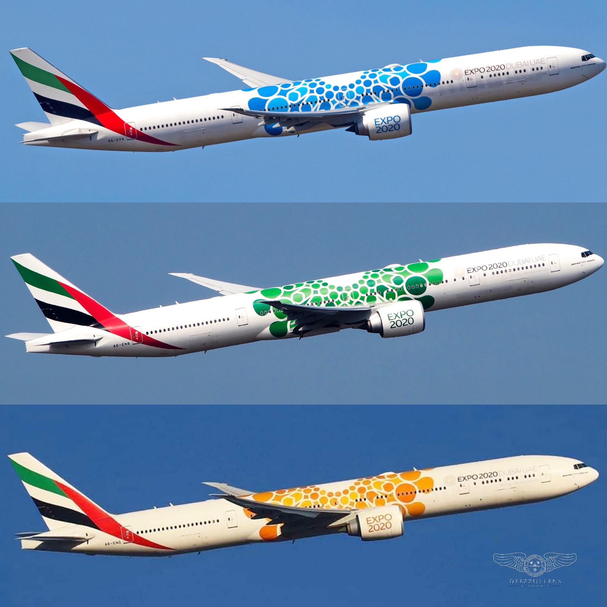 エミレーツ航空 B777-300ER EXPO2020 ドバイ万博 LED 47 エミレーツ