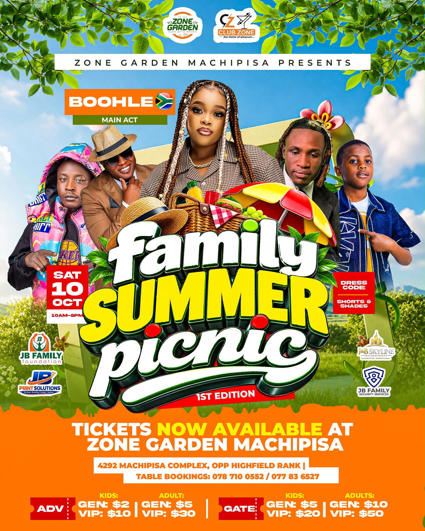ZCSHOWS : Highfields Club zone to host biggest family show kuGhetto bring SA artist Boohle alongside our own local artists Chillmaster, Hwinza, Nyasha David and king Alpha Kadiki.. it's going to be