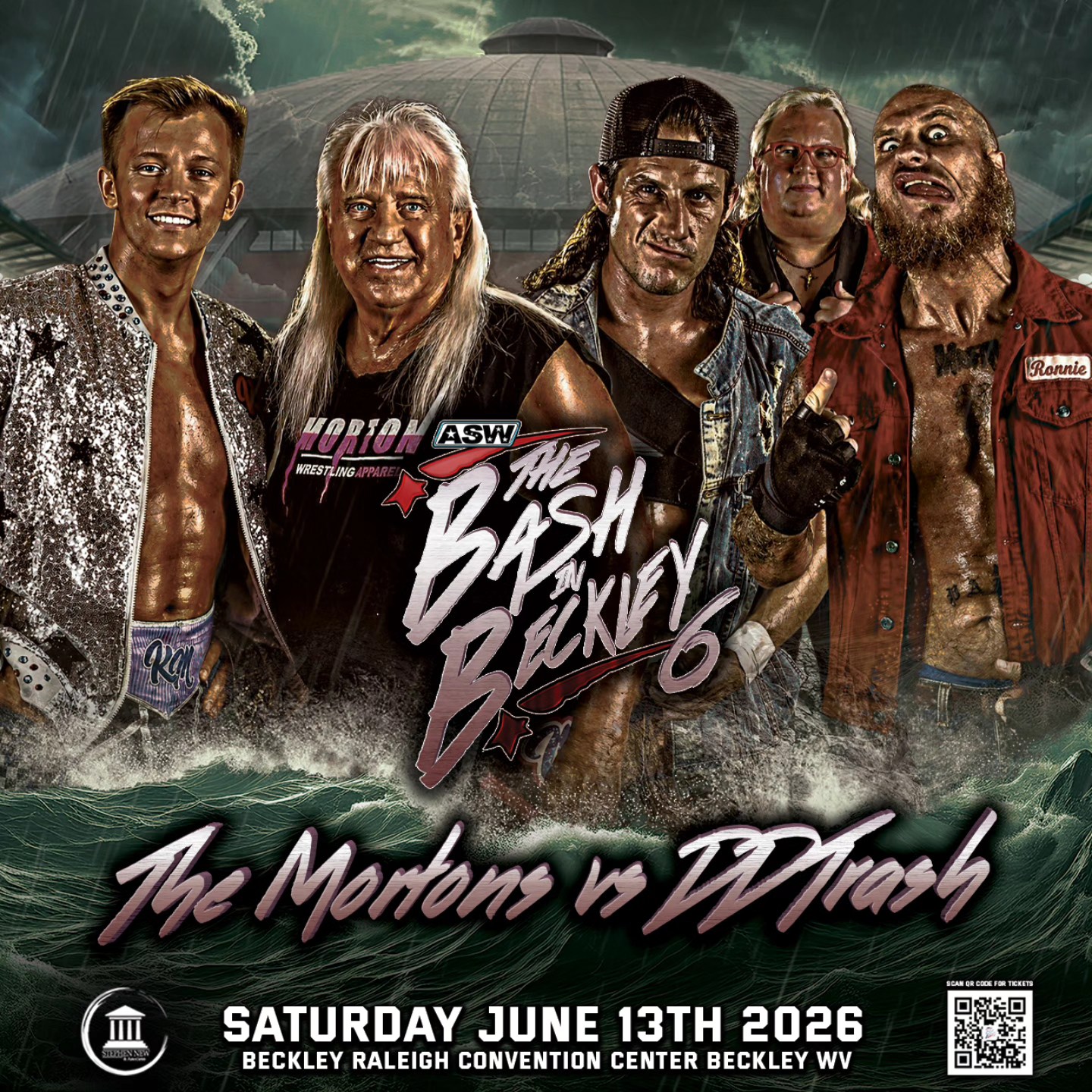 WWE legends Ricky and Kerry Morton vs Ron Mathis and Bruce Grey at 