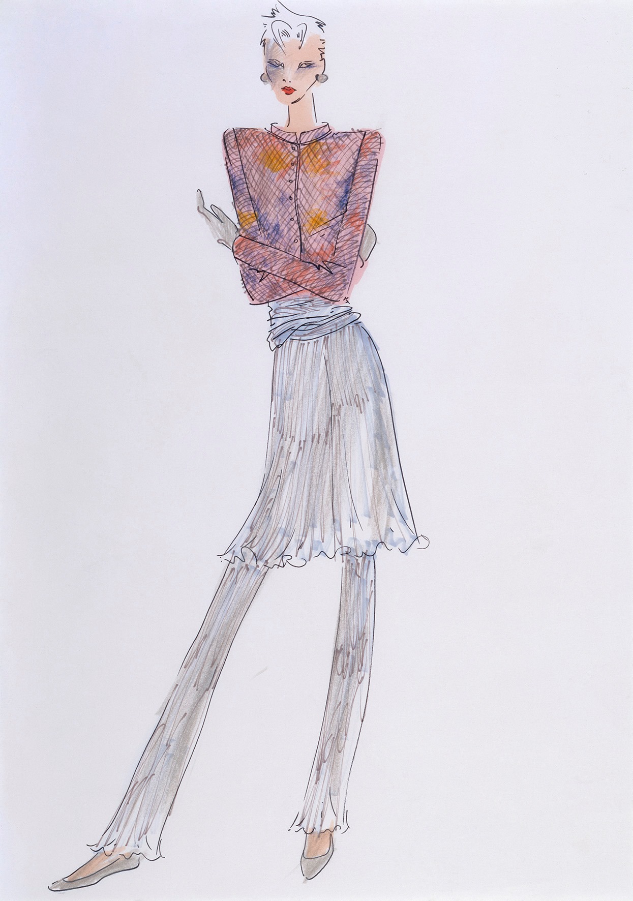 Armani - Giorgio Armani Fall/Winter 1988 sketch