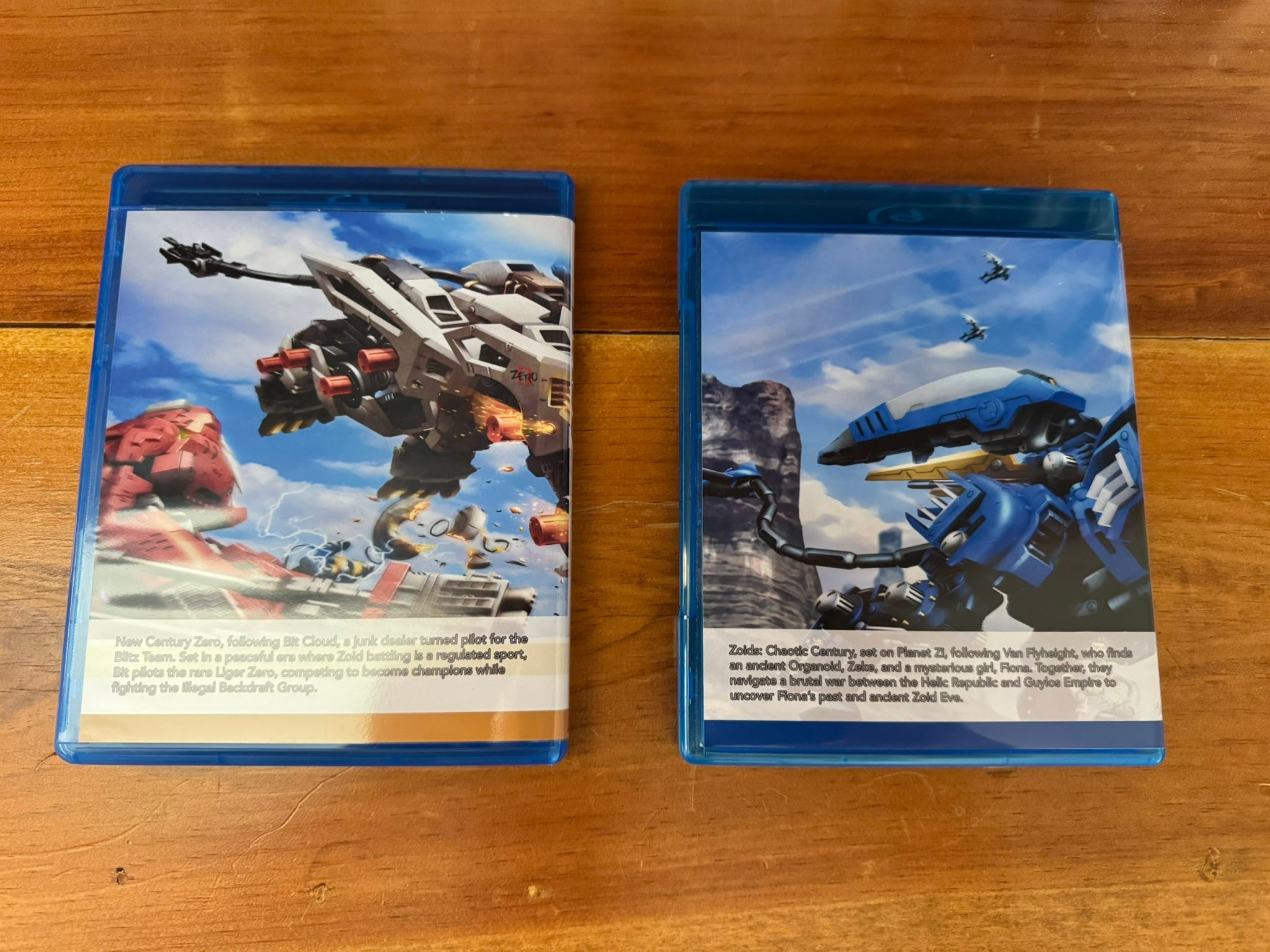 Custom Zoids Blu-ray covers with minimalist design