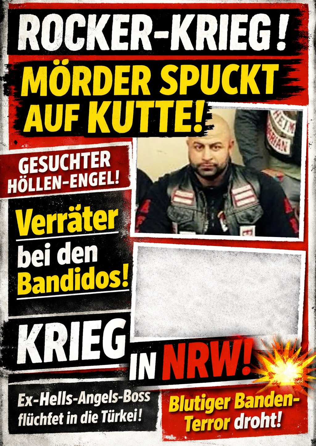 Eilmeldung - 🔥 OFFENE KRIEGSERKLÄRUNG IM ROCKER-MILIEU 🔥 🩸 Gesuchter ...