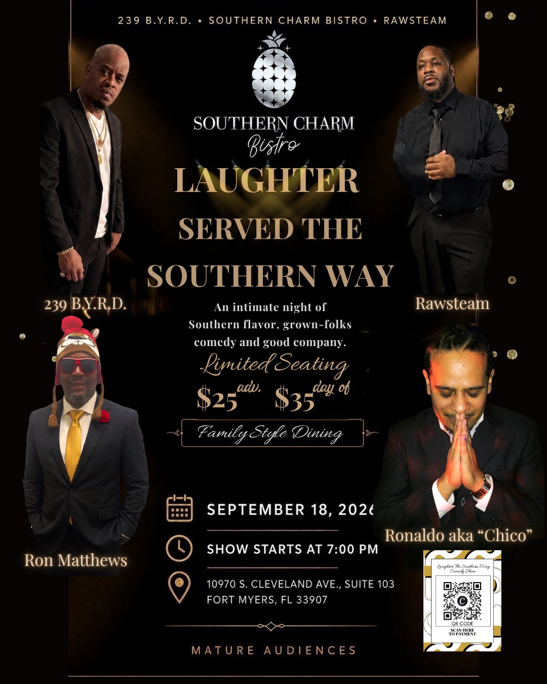 Announcing Laughter The Southern Way! On Friday September 18th