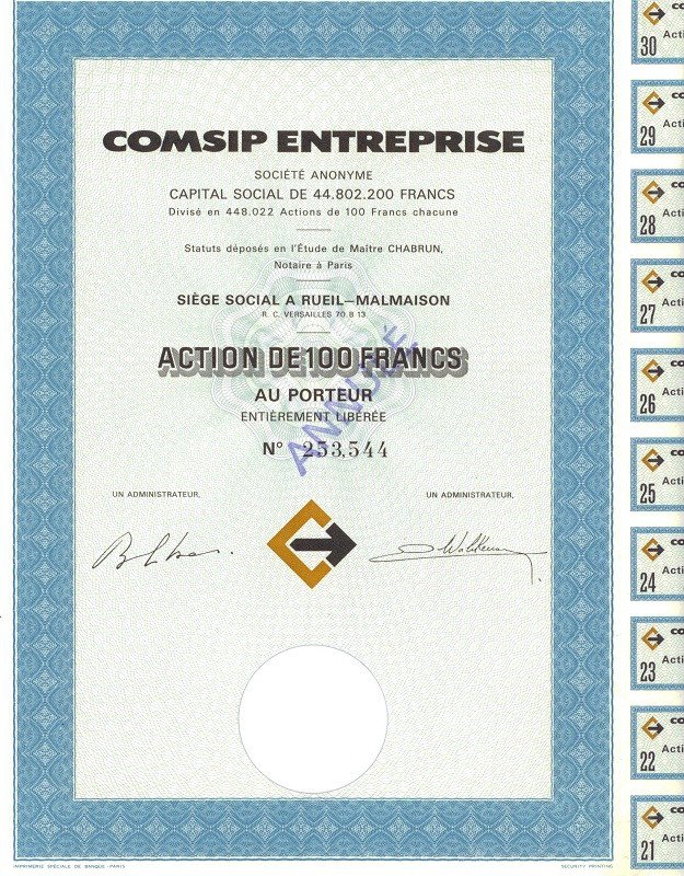 COMSIP ENTREPRISE (les Anciens)