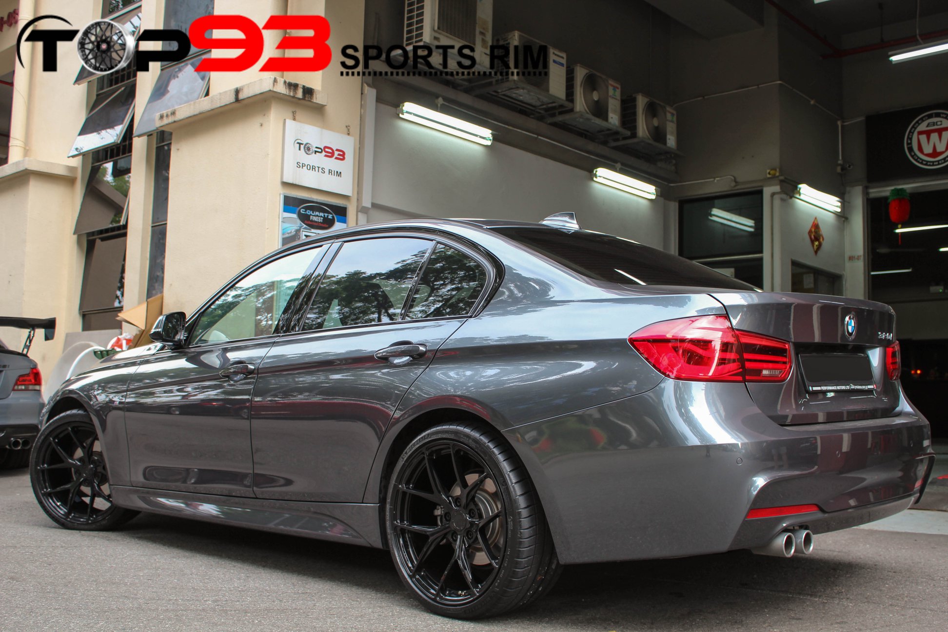 Top93 - Rear view of the BC Forged Wheels RZ21 Finished in Glossy 
