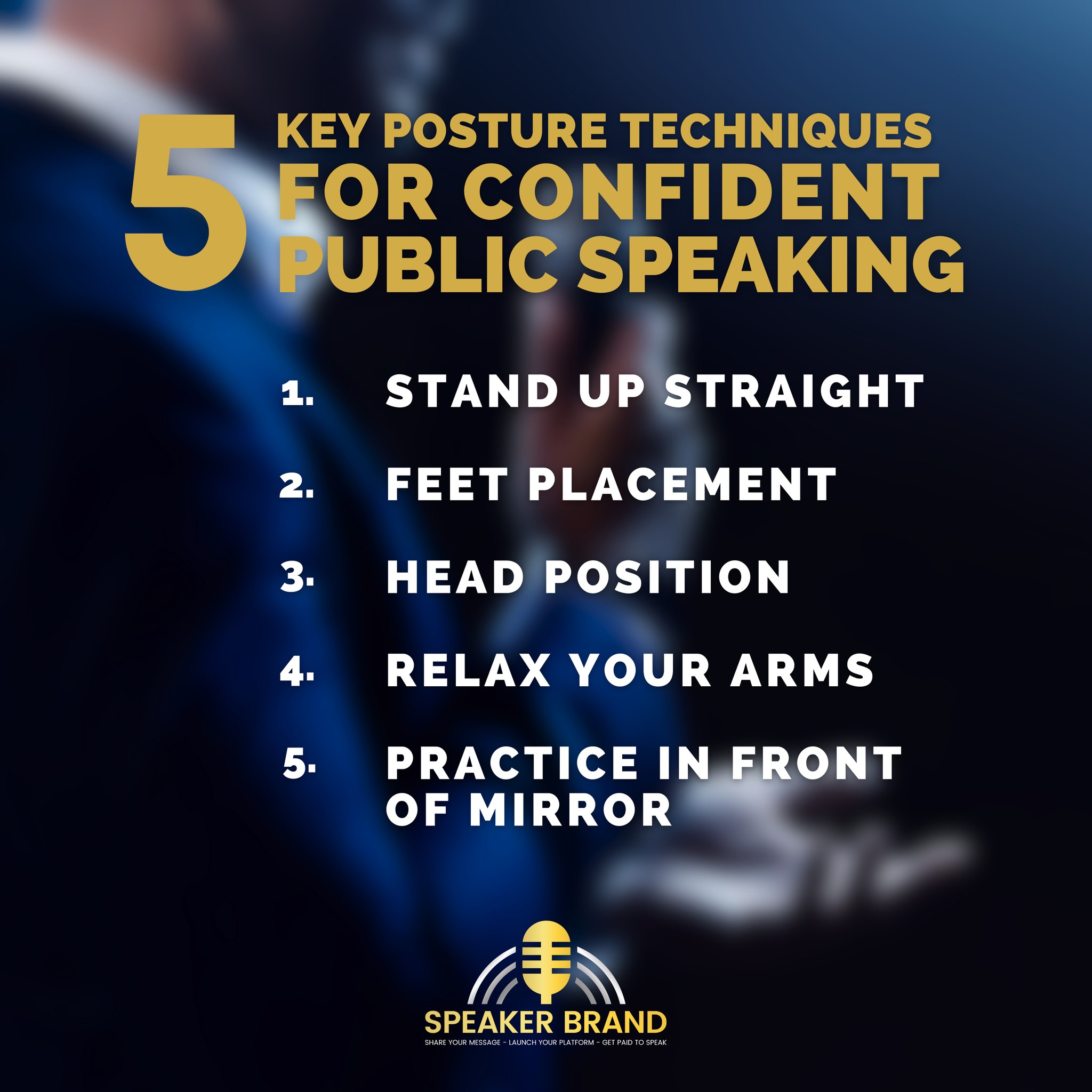 Speaker Brand - Good posture is key to commanding... | Facebook
