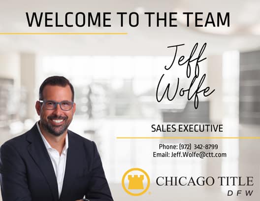 We are so excited to announce the... - Chicago Title DFW